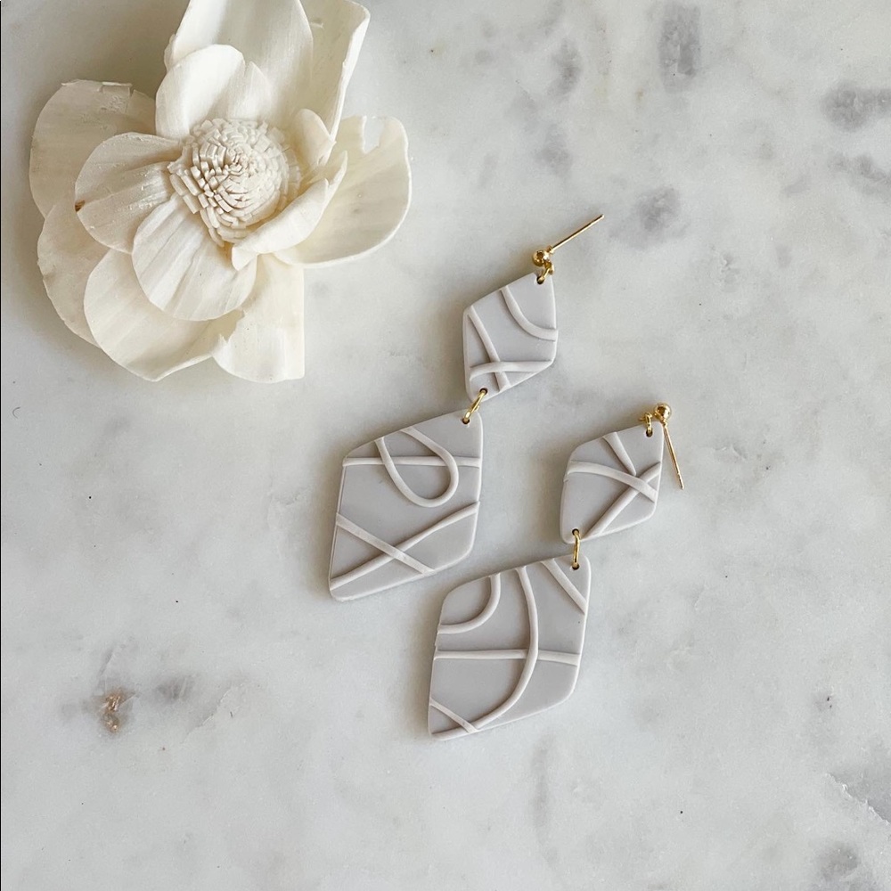 Handmade polymer clay earrings